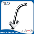 Solid Brass Polished Chrome Plated high quality copper kitchen faucet deck mounted high neck sink mixer faucets